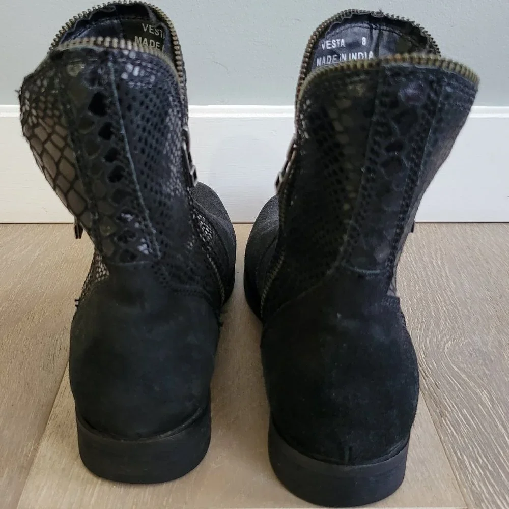 Catherine Maledrino Zipper Ankle Boot Size 8